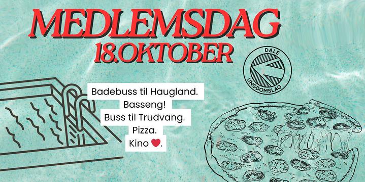 Bilde/illustrasjon for Medlemsdag med bading og kino! Medlemsdag med bading og kino!